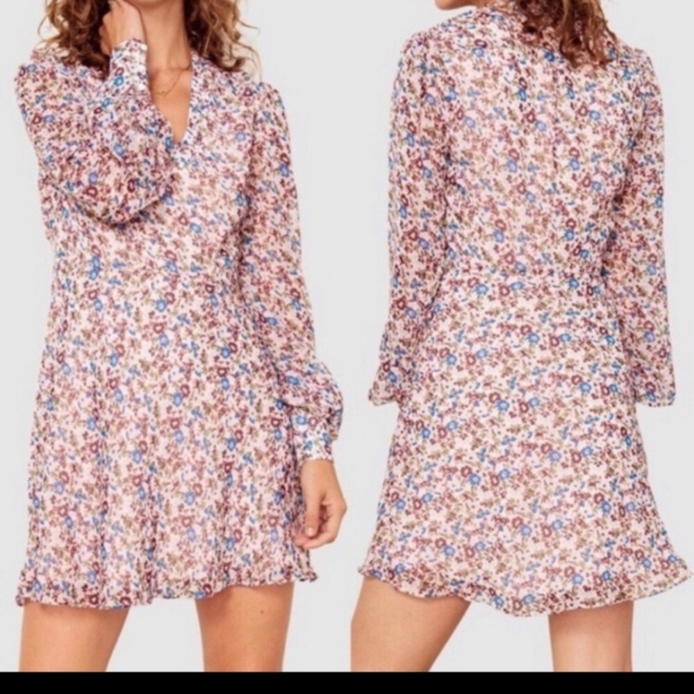 The East Order beautiful floral Sophie mini dress Sz S